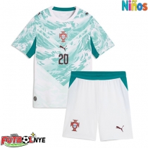 Camiseta Portugal Joao Cancelo #20 Visitante Equipación para niños Mundial 2026 manga corta (+ pantalones cortos)